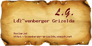 Lövenberger Grizelda névjegykártya
